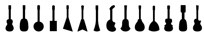 Ukulele Font LOWERCASE