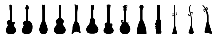 Ukulele Font LOWERCASE