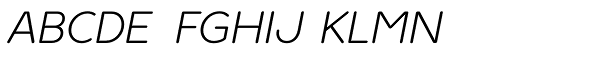 Ultima Pro Light Italic Font UPPERCASE