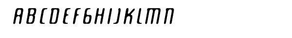 Ultranova Italic Font UPPERCASE