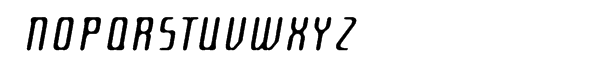 Ultranova Italic Font UPPERCASE