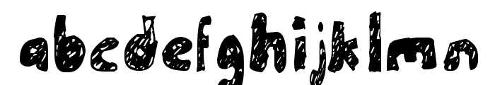 Un-finished Font LOWERCASE