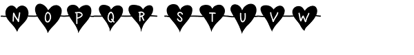 Unchain My Heart Chained Font LOWERCASE