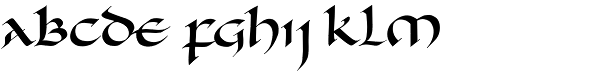 Uncial Romana ND Font LOWERCASE