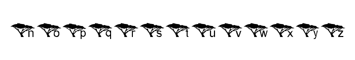 Under An Acacia Tree Font LOWERCASE