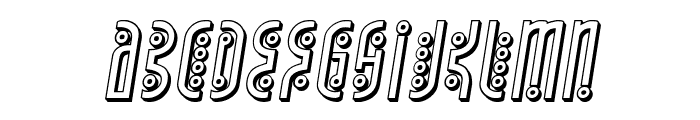 Underground Rose 3D Italic Font LOWERCASE