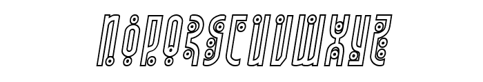 Underground Rose Outline Italic Font LOWERCASE