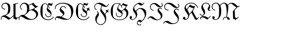 Unger Fraktur BQ Font UPPERCASE