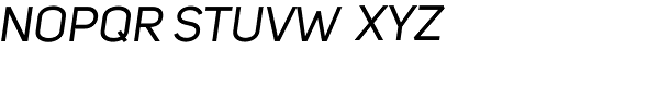 Uni-Sans-Regular-Italic Font UPPERCASE