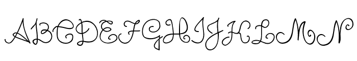 Unic Calligraphy Font UPPERCASE