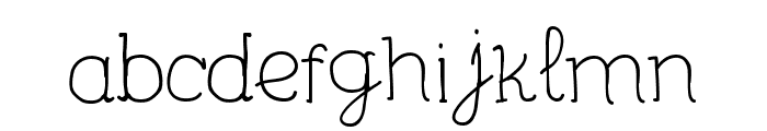 Unic Calligraphy Font LOWERCASE