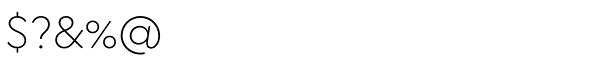 Uniform Rounded Light Font OTHER CHARS