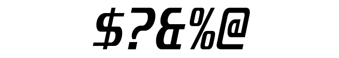 Unispace-BoldItalic Font OTHER CHARS