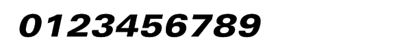 Univers® Com Extended Black Oblique 73 Font OTHER CHARS