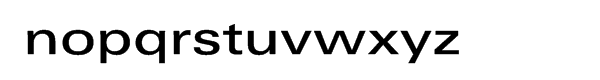 Univers® Next Pro 540 Extended Medium Font LOWERCASE