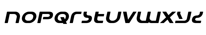 Universal Jack Expanded Italic Font LOWERCASE
