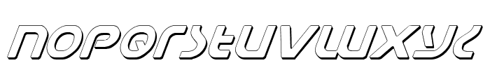Universal Jack Shadow Italic Font LOWERCASE