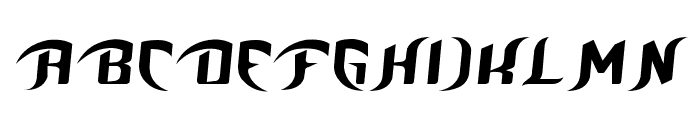 Unofficial BoP Font Font UPPERCASE