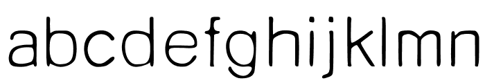 Unruly Light Font LOWERCASE