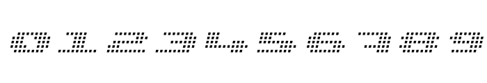 UP Tiny lcd four 8 Light Italic Font OTHER CHARS