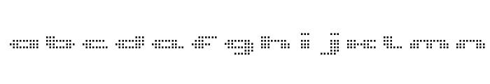 UP Tiny lcd four 8 Light Font LOWERCASE