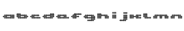UP Tiny lcd four 8 decoC Font LOWERCASE