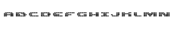 UP Tiny lcd four 8 decoV Font UPPERCASE