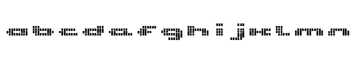 UP Tiny lcd four 8 decoV Font LOWERCASE