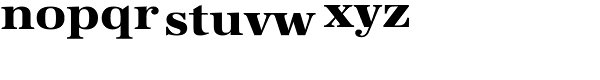URW Antiqua Extra Wide Extra Bold Font LOWERCASE