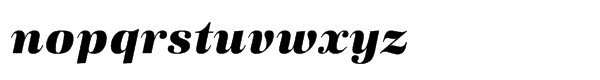 URW Antiqua Std 2036 Ultra Bold Italic Font LOWERCASE