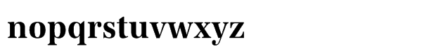 URW Antiqua Std Bold Extra Narrow Font LOWERCASE