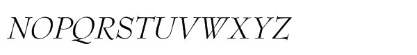 URW Bernhard Modern Std Italic Font UPPERCASE