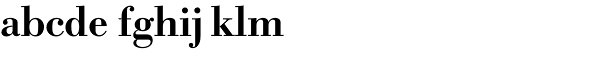 URW Bodoni Medium Font LOWERCASE
