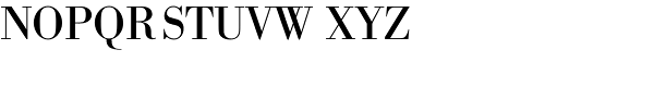 URW Bodoni Regular Font UPPERCASE