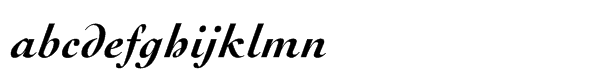 URW Cochin Std Bold Italic Font LOWERCASE