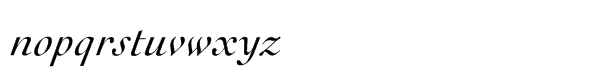 URW Cochin Std Roman Italic Font LOWERCASE