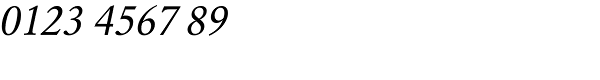 URW Garamond Regular Oblique Font OTHER CHARS