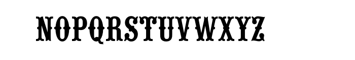 URW Wood Type Regular OT Std Font UPPERCASE