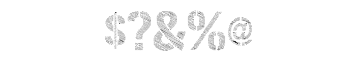 Urban Sketch Font OTHER CHARS