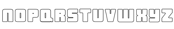 UrbanConstructed-Outline Font LOWERCASE