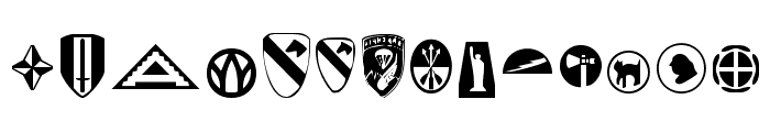 US Army Font LOWERCASE