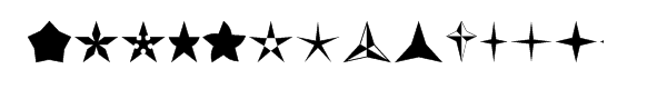 USF Stars-One Font LOWERCASE