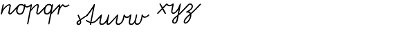 VAScript Nr1 SB-Regular Font LOWERCASE