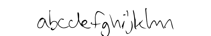 Vadim's Writing Font LOWERCASE