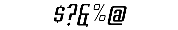 Vahika Italic Font OTHER CHARS
