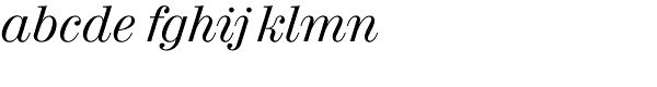 Valencia Serial Italic Font LOWERCASE