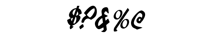 Valerius Condensed Italic Font OTHER CHARS