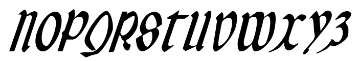 Valerius Condensed Italic Font UPPERCASE