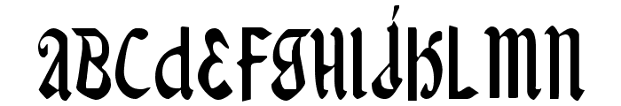 Valerius Condensed Font UPPERCASE
