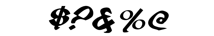 Valerius Expanded Italic Font OTHER CHARS
